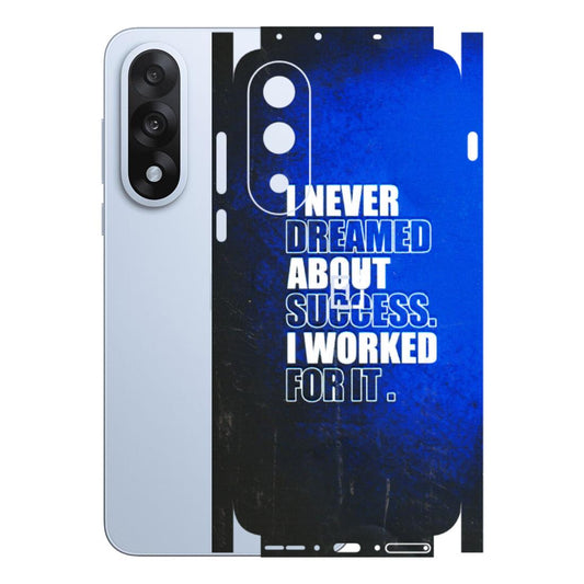 OnePlus Phone Skins (All Models) - I Never Dreamed About Success - 3D Embossed Finish - (L-283) OnePlus Nord 5