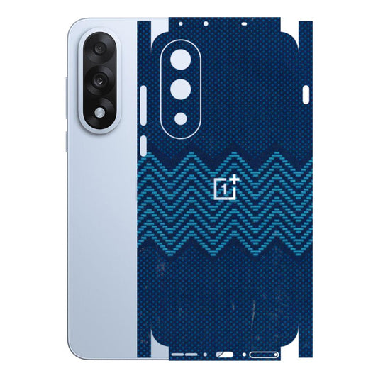 OnePlus Phone Skins (All Models) - Blue Sober Waves - 3D Embossed Finish - (L-306) OnePlus Nord 5