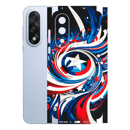 OnePlus Phone Skins (All Models) - Captain America Logo - 3D Embossed Finish - (L-307) OnePlus Nord 5