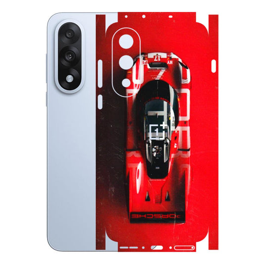 OnePlus Phone Skins (All Models) - Red Porsche Car Logo - 3D Embossed Finish - (L-315) OnePlus Nord 5