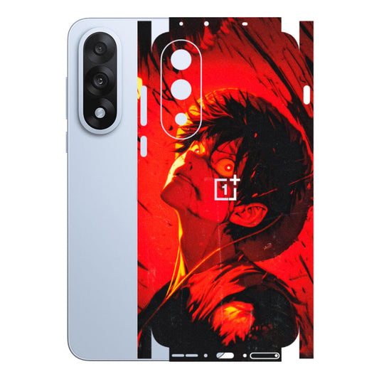 OnePlus Phone Skins (All Models) - D.Luffy Power Up One Piece Anime - 3D Embossed Finish - (L-326) OnePlus Nord 5
