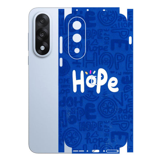 OnePlus Phone Skins (All Models) - Hope Doodles Blue - 3D Embossed Finish - (L-43) OnePlus Nord 5