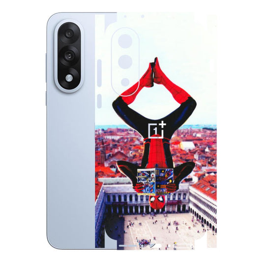 OnePlus Phone Skins (All Models) - Spiderman Hanging - 3D Embossed Finish - (L-53) OnePlus Nord 5