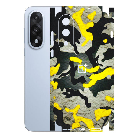 OnePlus Phone Skins (All Models) - Yellow Camouflage - 3D Embossed Finish - (L-61) OnePlus Nord 5