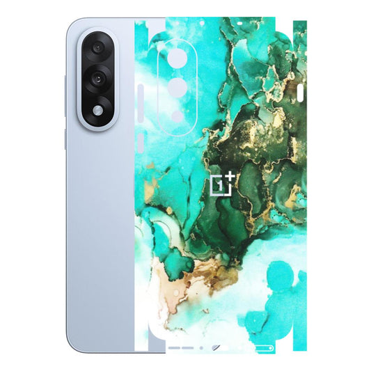 OnePlus Phone Skins (All Models) - The Blue Gold Marble - Matte Finish - (M-124) OnePlus Nord 5