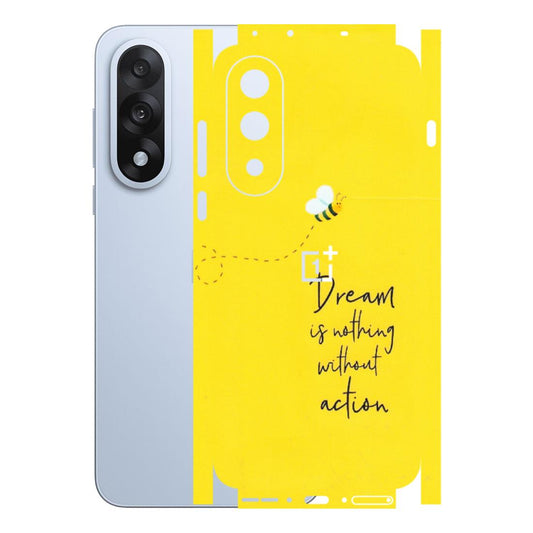 OnePlus Phone Skins (All Models) - Dream Is Nothing Without Action - Matte Finish - (M-138) OnePlus Nord 5