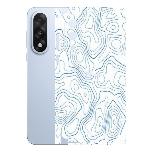 OnePlus Phone Skins (All Models) - Blue And White Swirls - Matte Finish - (M-139) OnePlus Nord 5