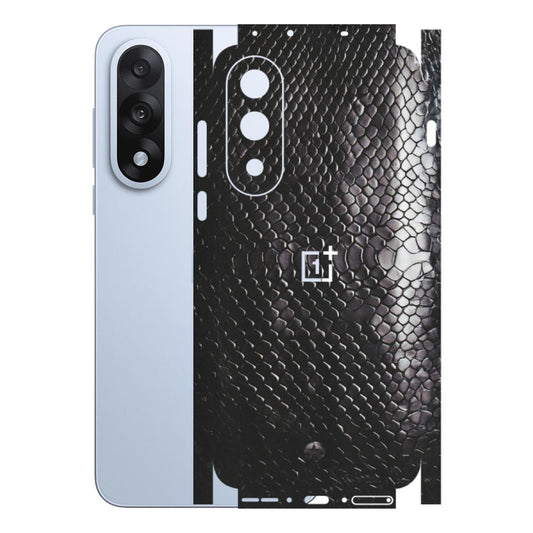 OnePlus Phone Skins (All Models) - Black Snack Leather - Matte Finish - (M-147) OnePlus Nord 5