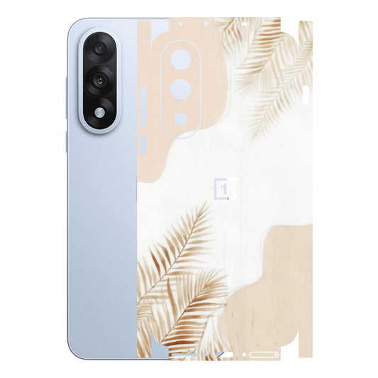 OnePlus Phone Skins (All Models) - Gold Petals Abstract - Transparent Finish - (T-08) OnePlus Nord 5