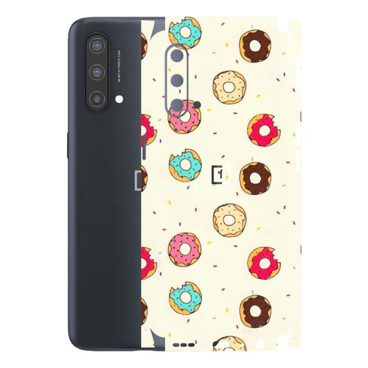 OnePlus Phone Skins (All Models) - Mini Donuts Doodle Art - 3D Embossed Finish - (L-122) OnePlus Nord CE 5 5G