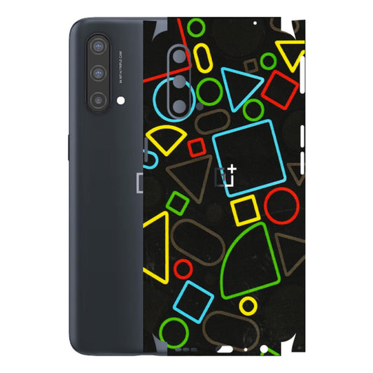OnePlus Phone Skins (All Models) - Black Shapes - 3D Embossed Finish - (L-131) OnePlus Nord CE 5 5G