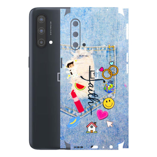 OnePlus Phone Skins (All Models) - Denim Jeans Pocket - 3D Embossed Finish - (L-134) OnePlus Nord CE 5 5G