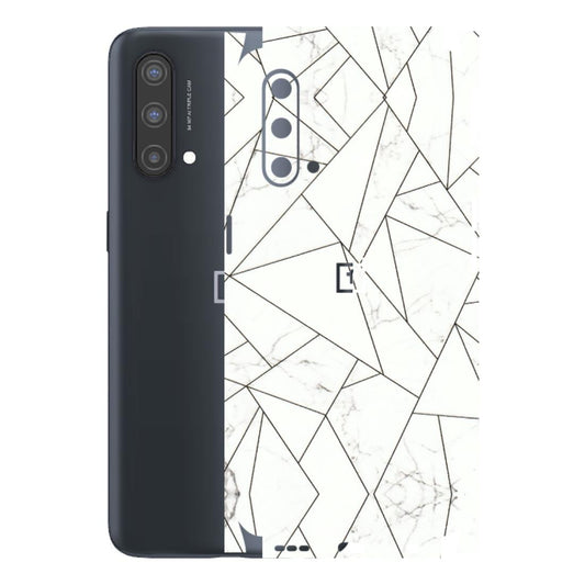 OnePlus Phone Skins (All Models) - Luxury White Marble Effect - 3D Embossed Finish - (L-168) OnePlus Nord CE 5 5G