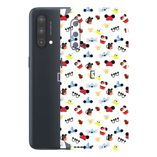 OnePlus Phone Skins (All Models) - Minnie Mouse & Donald Doodles s - 3D Embossed Finish - (L-194) OnePlus Nord CE 5 5G