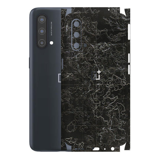 OnePlus Phone Skins (All Models) - Black map Texture - 3D Embossed Finish - (L-201) OnePlus Nord CE 5 5G