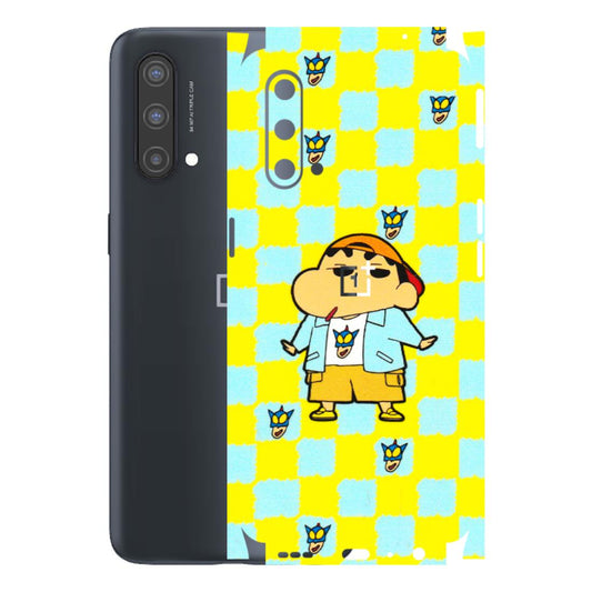 OnePlus Phone Skins (All Models) - Yellow Blue Shinchan Cute - 3D Embossed Finish - (L-221) OnePlus Nord CE 5 5G