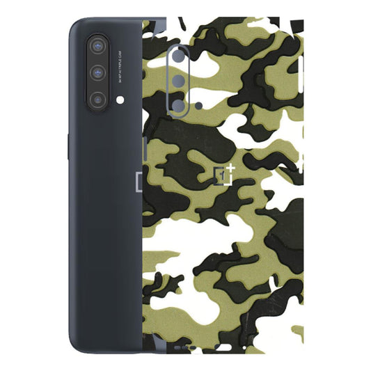 OnePlus Phone Skins (All Models) - Camouflages White And Green - 3D Embossed Finish - (L-243) OnePlus Nord CE 5 5G