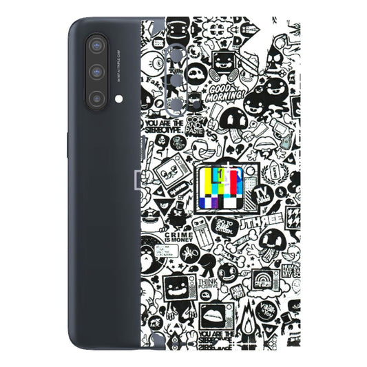 OnePlus Phone Skins (All Models) - Doodles Positive Art - 3D Embossed Finish - (L-263) OnePlus Nord CE 5 5G