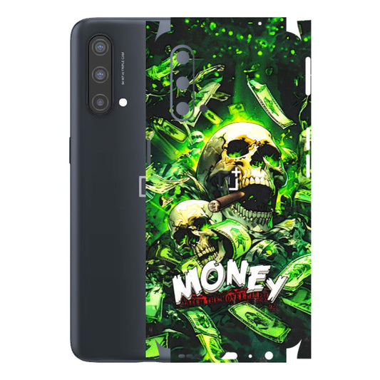 OnePlus Phone Skins (All Models) - Skull Money - 3D Embossed Finish - (L-303) OnePlus Nord CE 5 5G