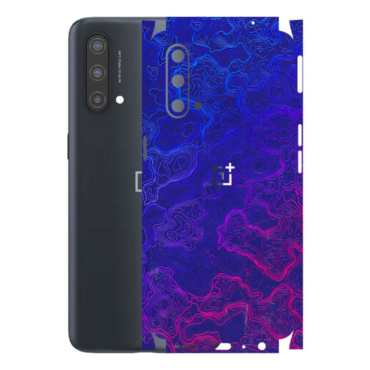 OnePlus Phone Skins (All Models) - Purple Ripples Swirl - 3D Embossed Finish - (L-314) OnePlus Nord CE 5 5G
