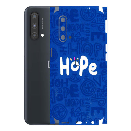 OnePlus Phone Skins (All Models) - Hope Doodles Blue - 3D Embossed Finish - (L-43) OnePlus Nord CE 5 5G