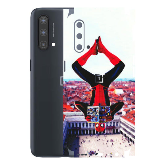 OnePlus Phone Skins (All Models) - Spiderman Hanging - 3D Embossed Finish - (L-53) OnePlus Nord CE 5 5G