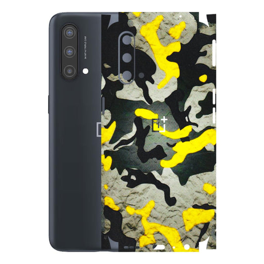 OnePlus Phone Skins (All Models) - Yellow Camouflage - 3D Embossed Finish - (L-61) OnePlus Nord CE 5 5G