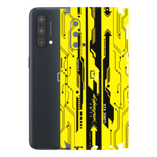 OnePlus Phone Skins (All Models) - Yellow Cyberpunk - 3D Embossed Finish - (L-93) OnePlus Nord CE 5 5G
