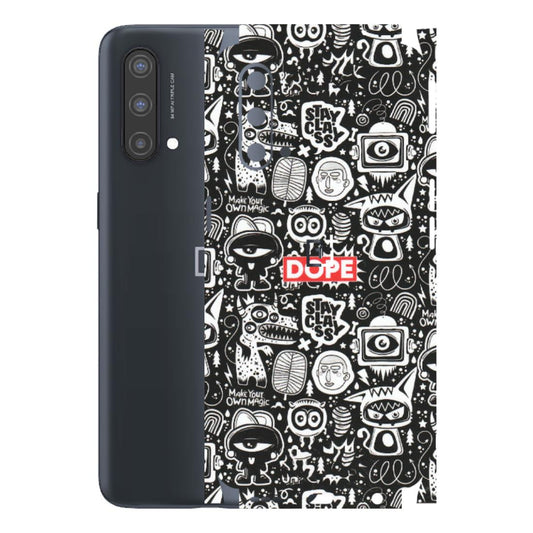 OnePlus Phone Skins (All Models) - Dope Stay Classy Black Doodles - Matte Finish - (M-126) OnePlus Nord CE 5 5G