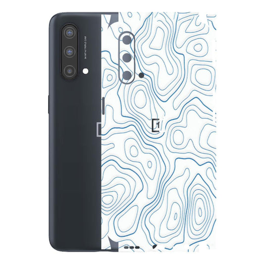 OnePlus Phone Skins (All Models) - Blue And White Swirls - Matte Finish - (M-139) OnePlus Nord CE 5 5G