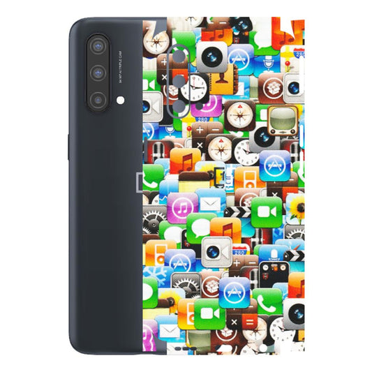 OnePlus Phone Skins (All Models) - All Apple Icons - Matte Finish - (M-93) OnePlus Nord CE 5 5G