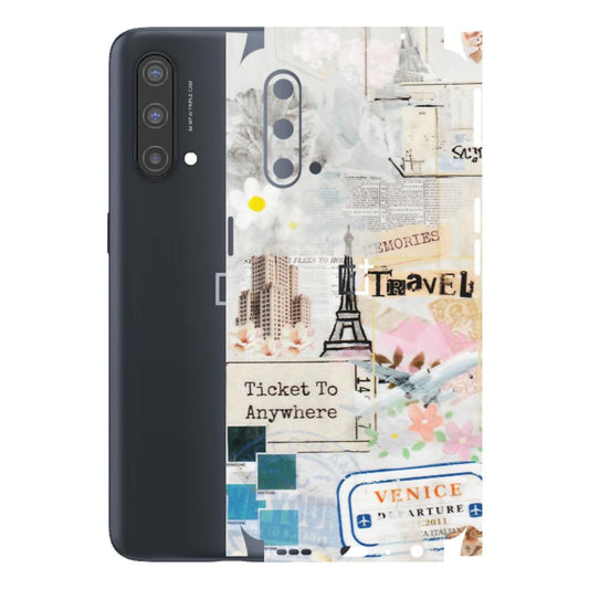 OnePlus Phone Skins (All Models) - Travel Memories - Transparent Finish - (T-09) OnePlus Nord CE 5 5G