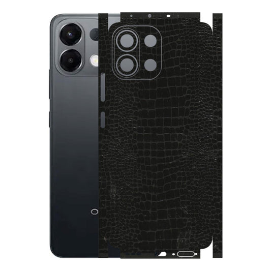 OPPO Phone Skins 2025 (All Models) - Snake Leather Black - 3D Embossed Finish (L-107) Oppo K13 5G