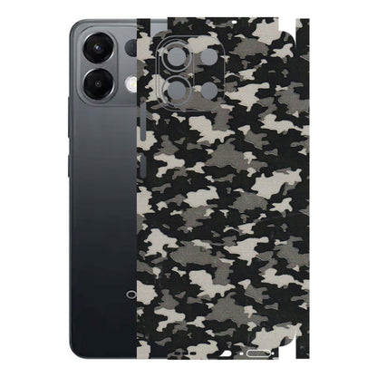 OPPO Phone Skins 2025 (All Models) - Black/Grey Camoflaunge - 3D Embossed Finish (L-142) Oppo K13 5G
