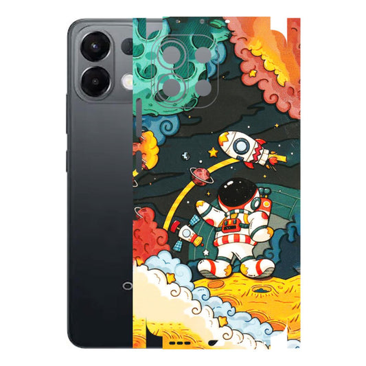 OPPO Phone Skins 2025 (All Models) - Astronauts & Spaceship - 3D Embossed Finish (L-145) Oppo K13 5G