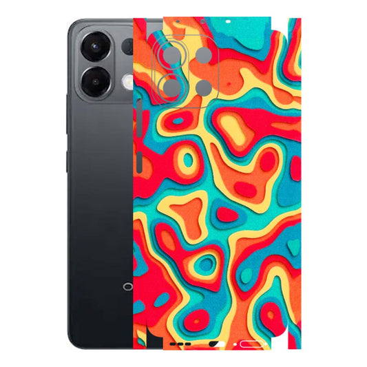 OPPO Phone Skins 2025 (All Models) - Abstract Swirl - 3D Embossed Finish (L-150) Oppo K13 5G