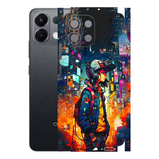 OPPO Phone Skins 2025 (All Models) - Street Anime Guy - 3D Embossed Finish (L-158) Oppo K13 5G
