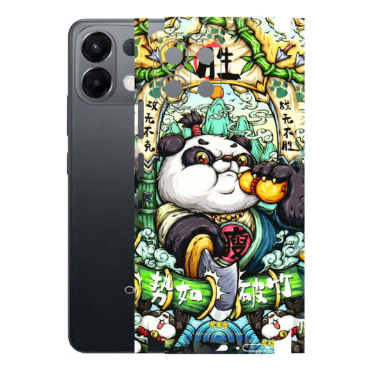 OPPO Phone Skins 2025 (All Models) - Royal Rich Panda - 3D Embossed Finish (L-170) Oppo K13 5G