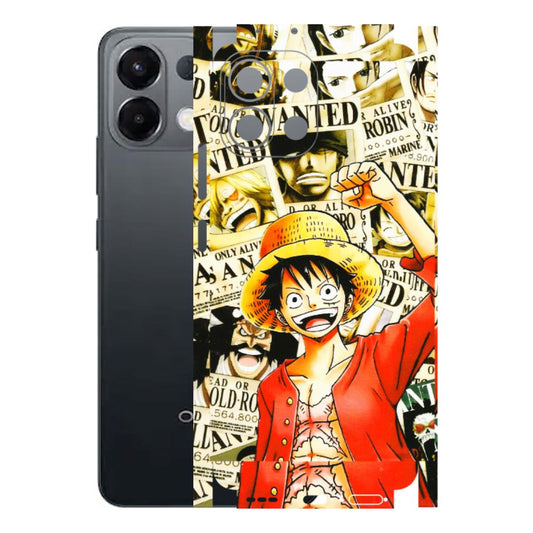 OPPO Phone Skins 2025 (All Models) - Luffy Anime - 3D Embossed Finish (L-177) Oppo K13 5G
