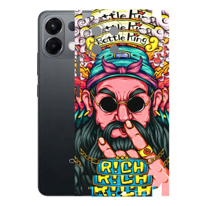 OPPO Phone Skins 2025 (All Models) - Battle King Dude Face - 3D Embossed Finish (L-178) Oppo K13 5G