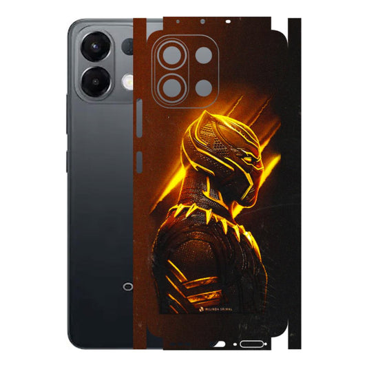 OPPO Phone Skins 2025 (All Models) - Gold Black Panther - 3D Embossed Finish (L-181) Oppo K13 5G