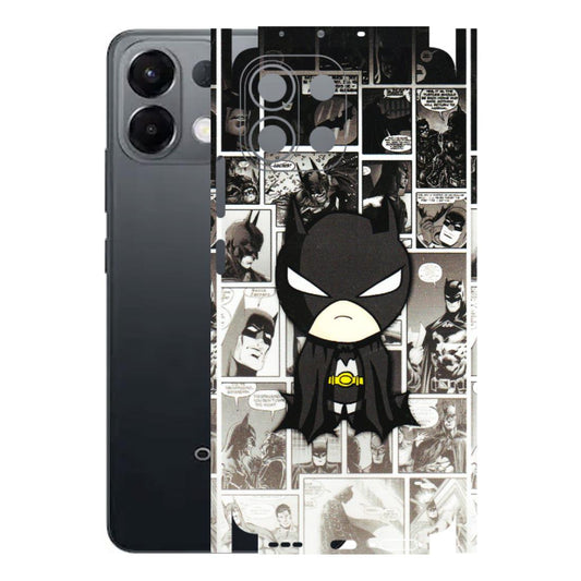 OPPO Phone Skins 2025 (All Models) - Toon Batman - 3D Embossed Finish (L-182) Oppo K13 5G