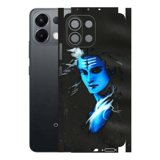 OPPO Phone Skins 2025 (All Models) - Har Har Mahadev Blue/Black - 3D Embossed Finish (L-185) Oppo K13 5G
