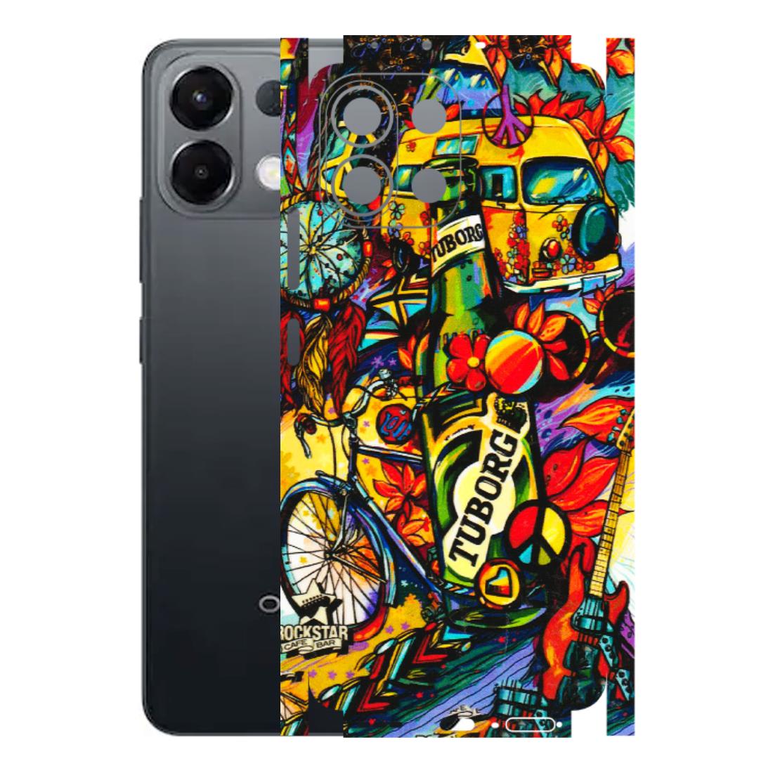 OPPO Phone Skins 2025 (All Models) - Cool Beer Bottle - 3D Embossed Finish (L-193) Oppo K13 5G