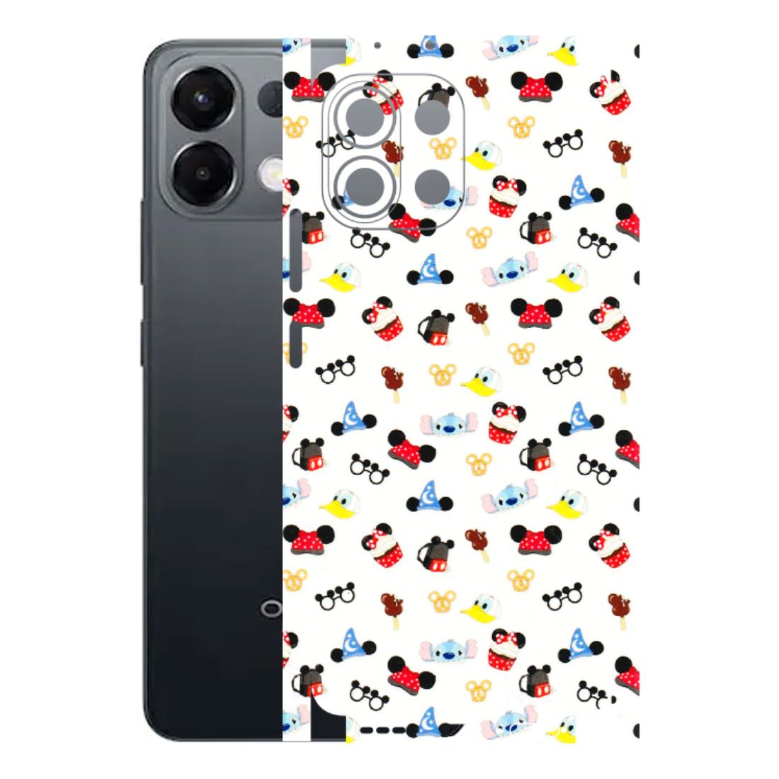 OPPO Phone Skins 2025 (All Models) - Minnie Mouse & Donald Doodles s - 3D Embossed Finish (L-194) Oppo K13 5G