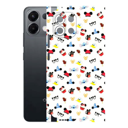 OPPO Phone Skins 2025 (All Models) - Minnie Mouse & Donald Doodles s - 3D Embossed Finish (L-194) Oppo K13 5G