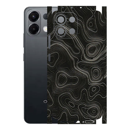 OPPO Phone Skins 2025 (All Models) - Black Swirl - 3D Embossed Finish (L-196) Oppo K13 5G