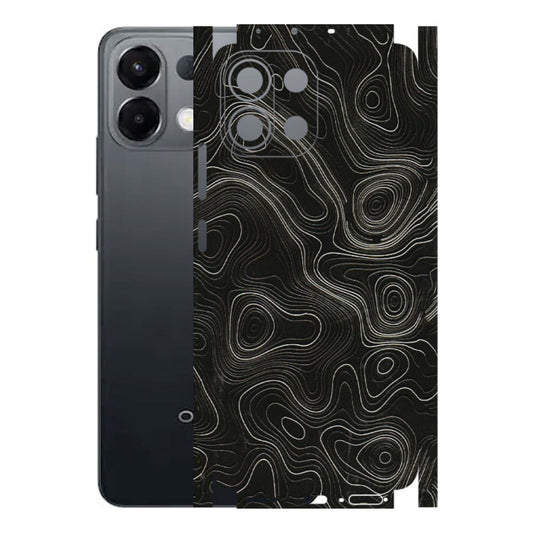 OPPO Phone Skins 2025 (All Models) - Black Swirl - 3D Embossed Finish (L-196) Oppo K13 5G