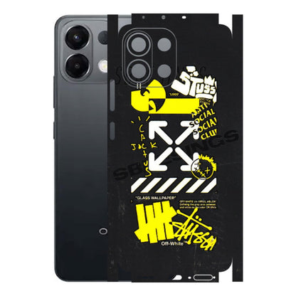 OPPO Phone Skins 2025 (All Models) - Anti Social Graffiti - 3D Embossed Finish (L-198) Oppo K13 5G