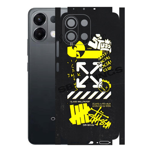 OPPO Phone Skins 2025 (All Models) - Anti Social Graffiti - 3D Embossed Finish (L-198) Oppo K13 5G
